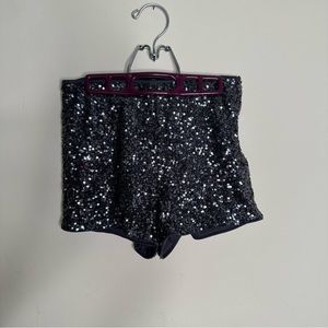 F21 Black Sequin Shorts